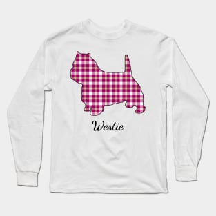 Westie Mom Plaid Long Sleeve T-Shirt